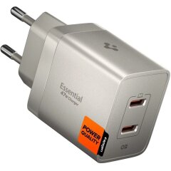 Сетевое зарядное устройство Spigen EE472EU GaN 47W (2Type-C) ACH10451 - Natural