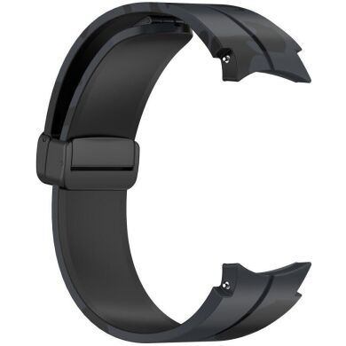 Ремешок Deexe Camo Silicone для Samsung Galaxy Watch 4 / 4 Classic / 5 / 5 Pro - Dark Grey