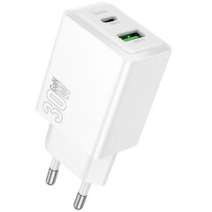 Мережевий зарядний пристрій Hoco N71 PD30W + QC3.0 - White