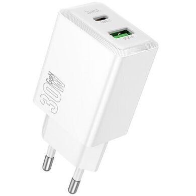 Мережевий зарядний пристрій Hoco N71 PD30W + QC3.0 - White