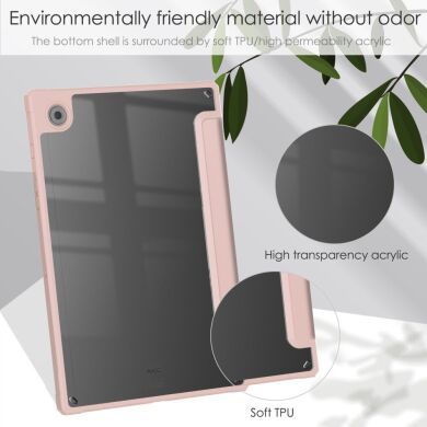 Чохол Deexe Crystal Back для Samsung Galaxy Tab A8 10.5 (X200/205) - Blackish Green
