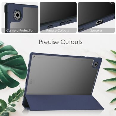 Чехол Deexe Crystal Back для Samsung Galaxy Tab A8 10.5 (X200/205) - Blackish Green