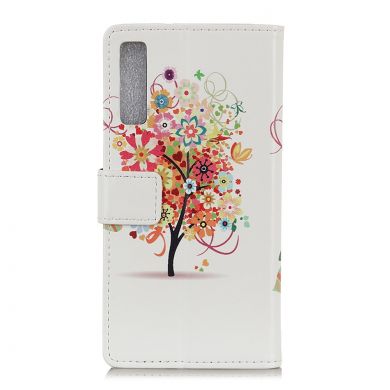 Чехол Deexe Life Style Wallet для Samsung Galaxy A7 2018 (A750) - Flower Tree