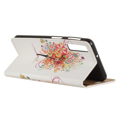 Чохол Deexe Life Style Wallet для Samsung Galaxy A7 2018 (A750), Flower Tree