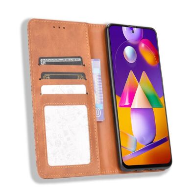 Чохол Deexe Retro Style для Samsung Galaxy M31s (M317) - Brown