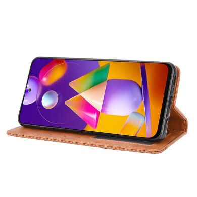 Чохол Deexe Retro Style для Samsung Galaxy M31s (M317) - Brown