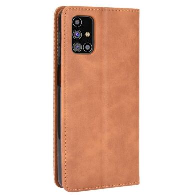 Чохол Deexe Retro Style для Samsung Galaxy M31s (M317) - Brown