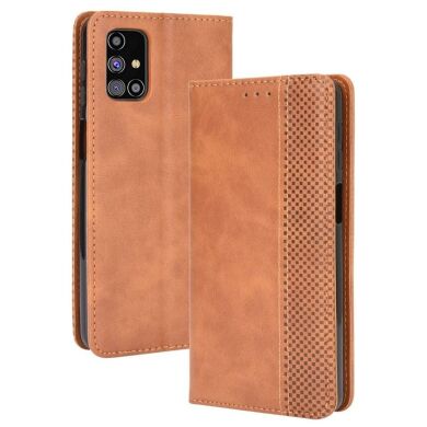 Чохол Deexe Retro Style для Samsung Galaxy M31s (M317) - Brown