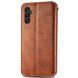 Чехол Deexe Rhombus Wallet для Samsung Galaxy A24 (A245) - Brown. Фото 5 из 6