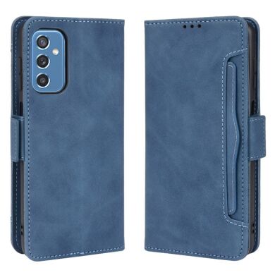 Чохол Deexe Wallet Stand для Galaxy M52 (M526) - Blue