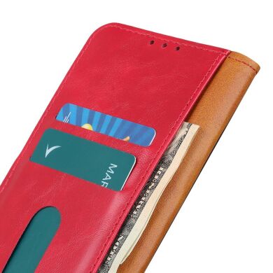 Чехол KHAZNEH Leather Wallet для Samsung Galaxy A32 - Red