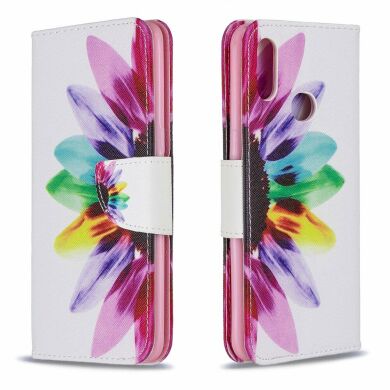 Чехол-книжка Deexe Color Wallet для Samsung Galaxy A10s (A107) - Petals Pattern