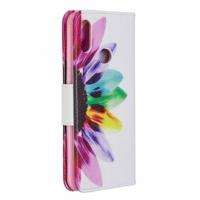 Чехол-книжка Deexe Color Wallet для Samsung Galaxy A10s (A107) - Petals Pattern