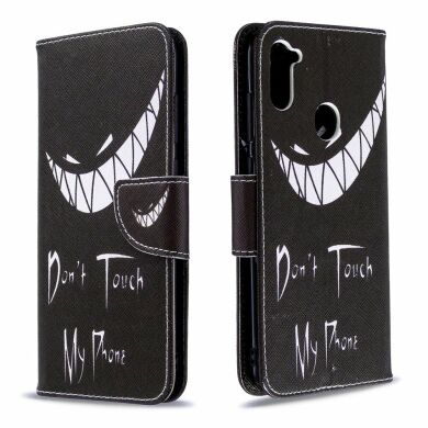 Чехол-книжка Deexe Color Wallet для Samsung Galaxy A11 (A115) / Galaxy M11 (M115) - Do not Touch My Phone