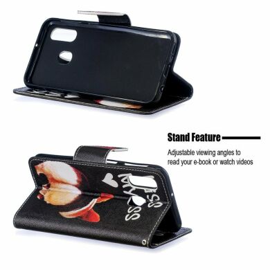 Чохол-книжка Deexe Color Wallet для Samsung Galaxy A40 (А405) - Kiss My Ass