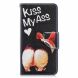 Чохол-книжка Deexe Color Wallet для Samsung Galaxy A40 (А405) - Kiss My Ass