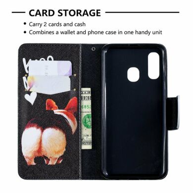 Чохол-книжка Deexe Color Wallet для Samsung Galaxy A40 (А405) - Kiss My Ass