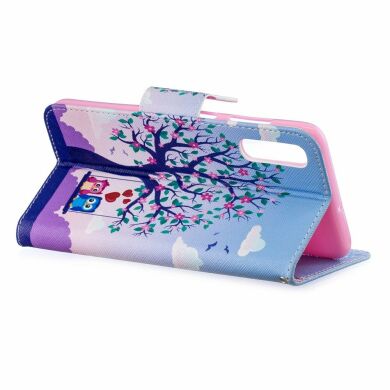 Чохол-книжка Deexe Color Wallet для Samsung Galaxy A70 (A705) - Tree and Owls