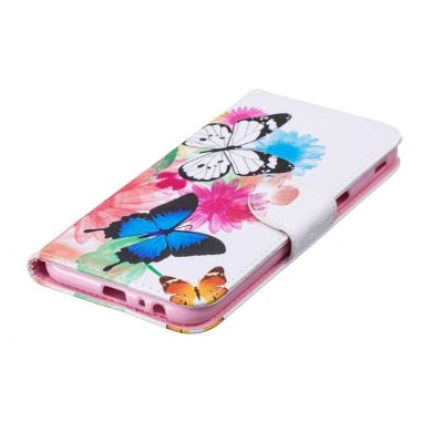 Чохол-книжка Deexe Color Wallet для Samsung Galaxy J6+ (J610), Butterfly and Daisy