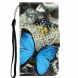 Чехол-книжка Deexe Color Wallet для Samsung Galaxy M11 (M115) - Blue Butterfly. Фото 1 из 5