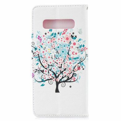 Чохол-книжка Deexe Color Wallet для Samsung Galaxy S10 Plus (G975) - Flowered Tree