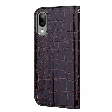 Чехол-книжка Deexe Glittery Crocodile для Samsung Galaxy M10 (M105) - Black
