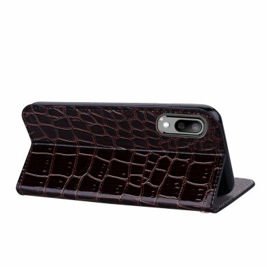 Чехол-книжка Deexe Glittery Crocodile для Samsung Galaxy M10 (M105) - Black