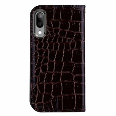 Чехол-книжка Deexe Glittery Crocodile для Samsung Galaxy M10 (M105) - Black