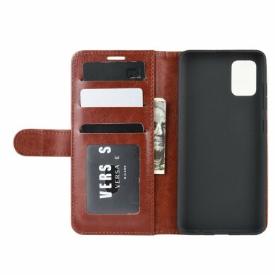 Чохол-книжка Deexe Wallet Style для Samsung Galaxy A51 - Brown