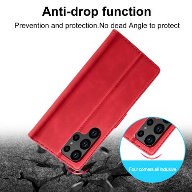 Чехол-книжка LC.IMEEKE Strong Case для Samsung Galaxy S23 Ultra (S918) - Red