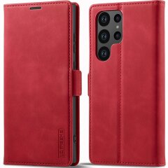 Чехол-книжка LC.IMEEKE Strong Case для Samsung Galaxy S23 Ultra (S918) - Red