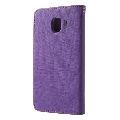 Чехол-книжка ROAR KOREA Cloth Texture для Samsung Galaxy J4 2018 (J400) - Purple