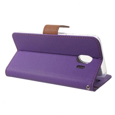 Чехол-книжка ROAR KOREA Cloth Texture для Samsung Galaxy J4 2018 (J400) - Purple