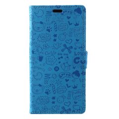 Чехол-книжка UniCase Graffiti Pattern для Samsung Galaxy J8 2018 (J810) - Blue