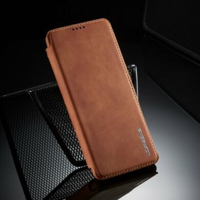 Чехол LC.IMEEKE Retro Style для Samsung Galaxy A51 (А515) - Brown