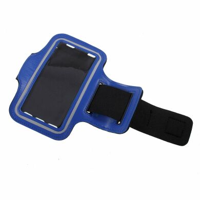 Чехол на руку Deexe Running Sports для смартфонов шириной до 67мм - Dark Blue