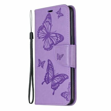 Чехол UniCase Butterfly Pattern для Samsung Galaxy A10s (A107) - Purple