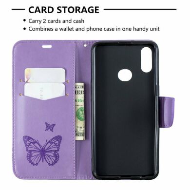 Чехол UniCase Butterfly Pattern для Samsung Galaxy A10s (A107) - Purple