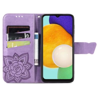 Чехол UniCase Butterfly Pattern для Samsung Galaxy A13 5G (A136) / A04s (A047) - Light Purple