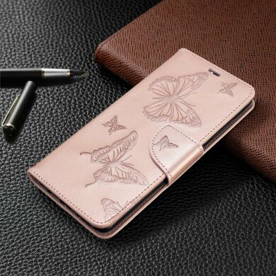 Чехол UniCase Butterfly Pattern для Samsung Galaxy A51 - Rose Gold