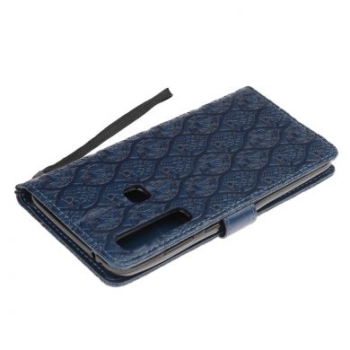 Чехол UniCase Leaf Wallet для Samsung Galaxy A9 2018 (A920) - Dark Blue