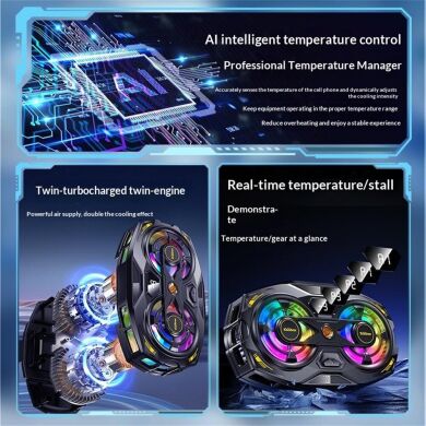 Кулер-вентилятор для смартфона Reframe K32 Dual Fan - Black
