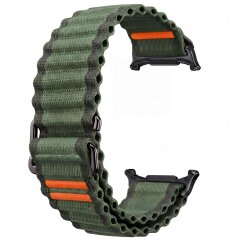Ремінець Deexe Flow Snap для Samsung Galaxy Watch Ultra 2 / Ultra / Ultra (2025) - Army Green