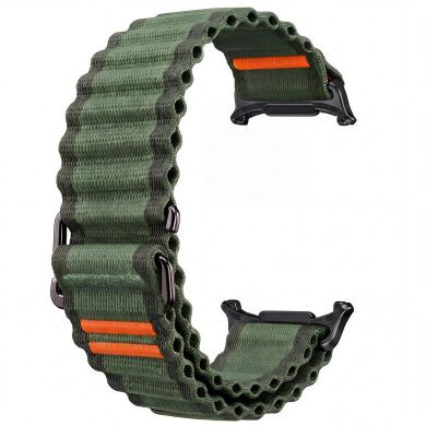 Ремінець Deexe Flow Snap для Samsung Galaxy Watch Ultra 2 / Ultra / Ultra (2025) - Army Green