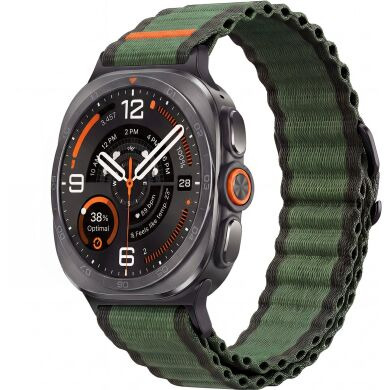 Ремінець Deexe Flow Snap для Samsung Galaxy Watch Ultra 2 / Ultra / Ultra (2025) - Army Green