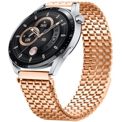 Ремешок Deexe Pulsar для часов с шириной крепления 22мм - Rose Gold
