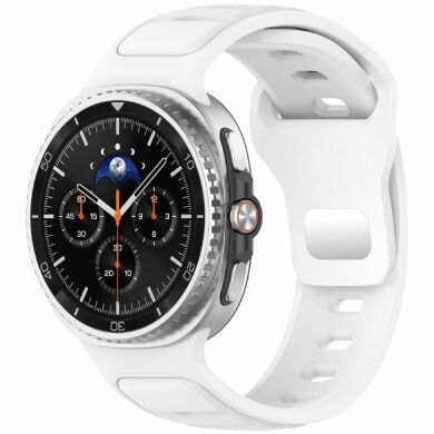 Ремешок Deexe Sport Band для Samsung Galaxy Watch 8 (40/44mm) / 8 Classic - White