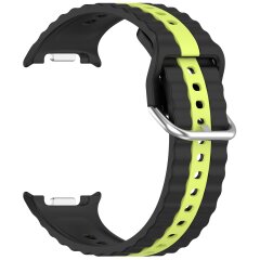 Ремешок Reframe Vertical Strip для Samsung Galaxy Watch 8 (40/44mm) / 8 Classic / Ultra (2025) - Black / Lime