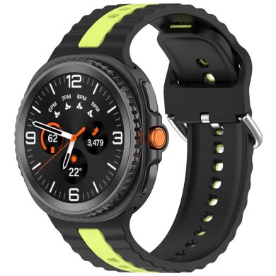 Ремешок Reframe Vertical Strip для Samsung Galaxy Watch 8 (40/44mm) / 8 Classic / Ultra (2025) - Black / Lime