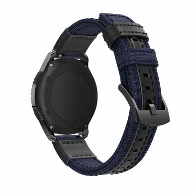 Ремешок UniCase Canvas Strap для Samsung Galaxy Watch 46mm / Watch 3 45mm / Gear S3 - Blue
